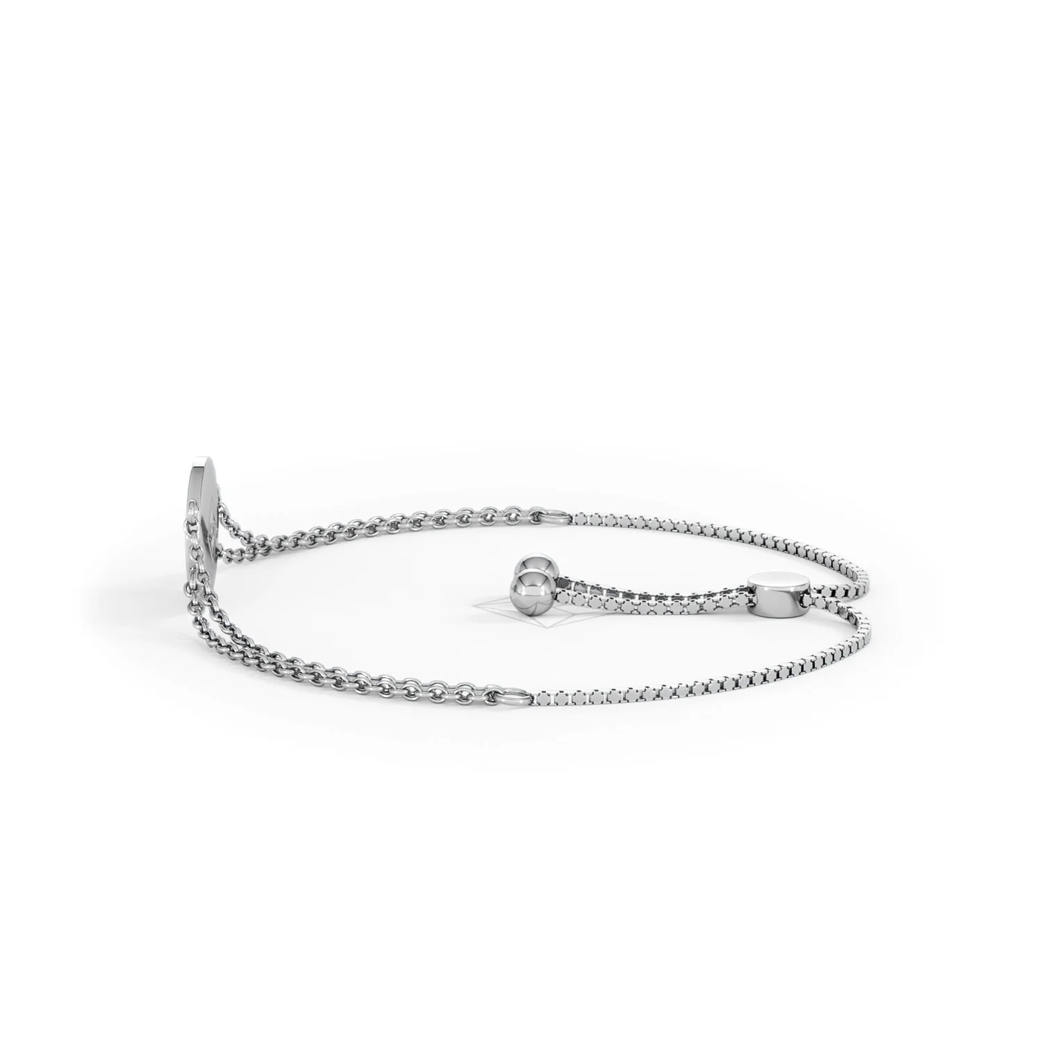 Astrology Aries 0.07ct Lab Grown Diamond Adjustable Medallion Bracelet Sterling Silver - Image 68