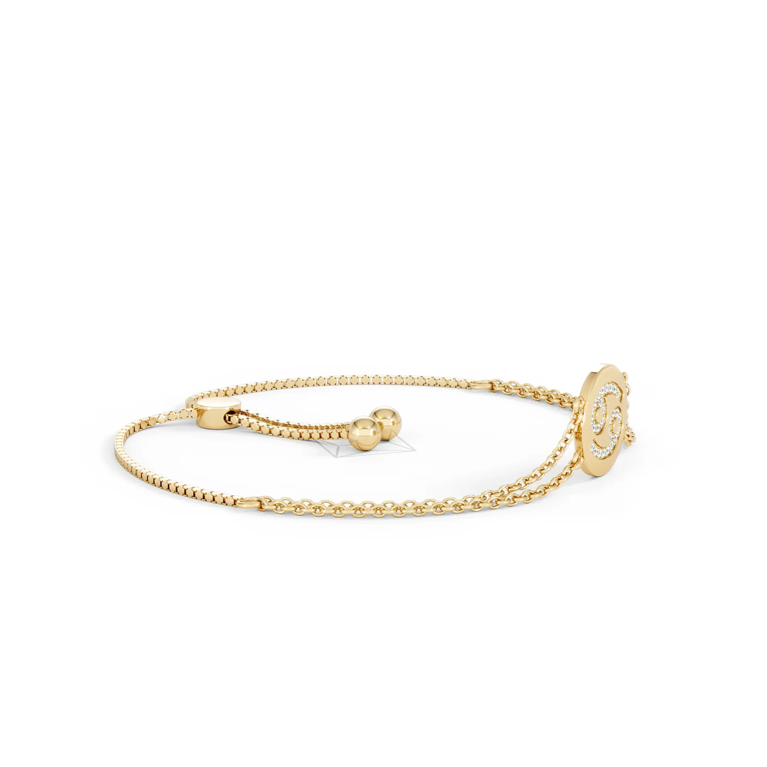 Astrology Cancer 0.07ct Lab Grown Diamond Adjustable Medallion Bracelet 18K Gold Vermeil - Image 23