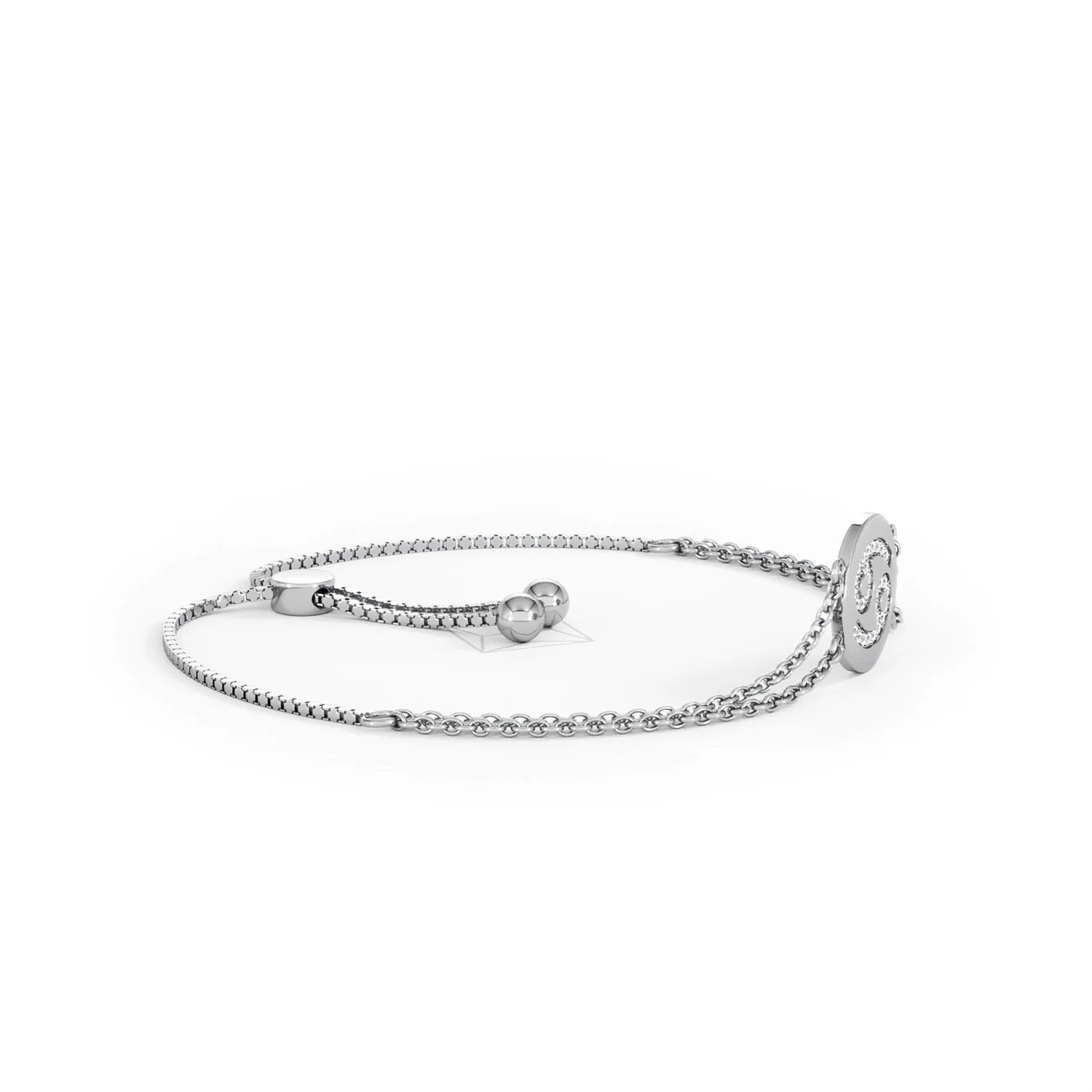 Astrology Cancer 0.07ct Lab Grown Diamond Adjustable Medallion Bracelet Sterling Silver - Image 24