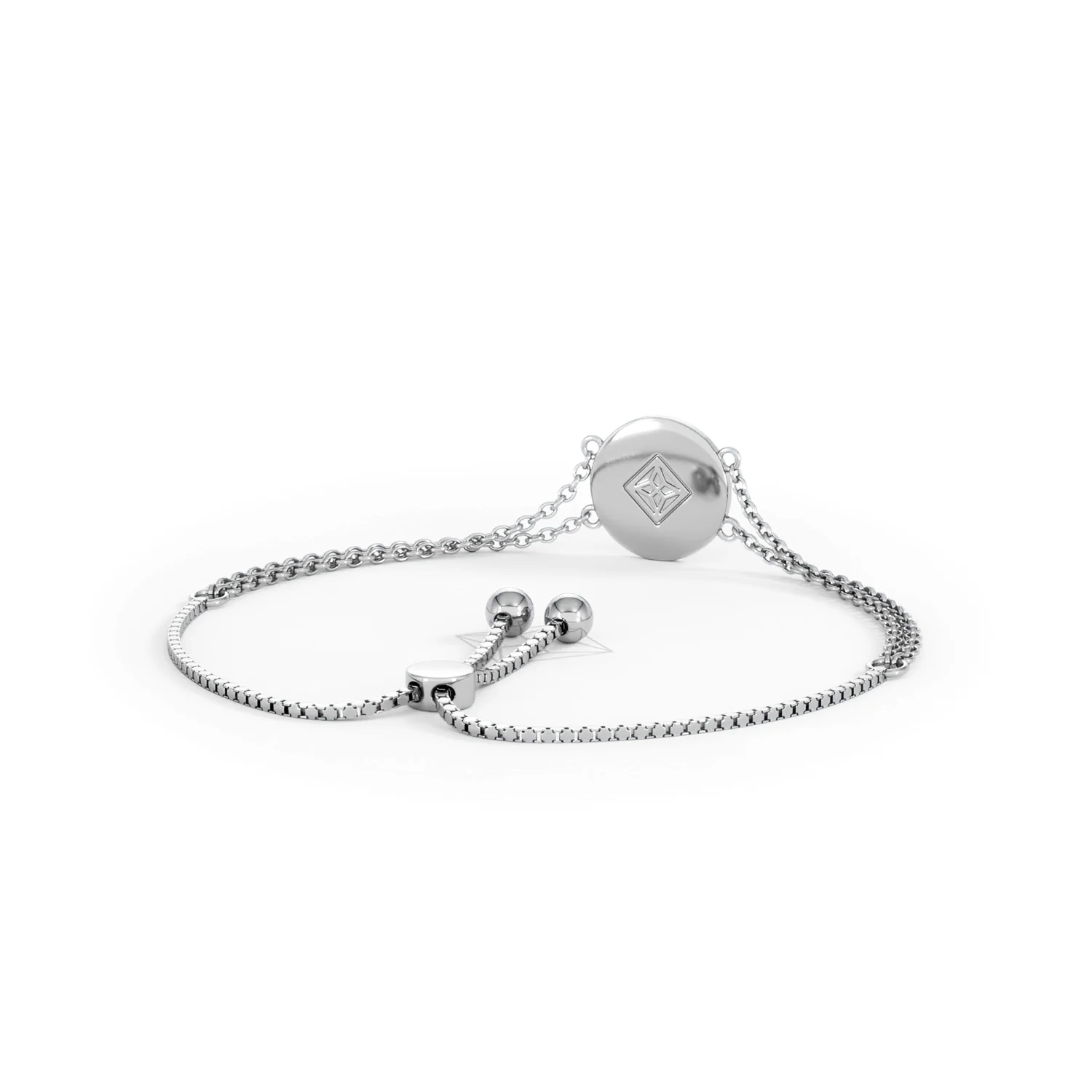 Astrology Cancer 0.07ct Lab Grown Diamond Adjustable Medallion Bracelet Sterling Silver - Image 44