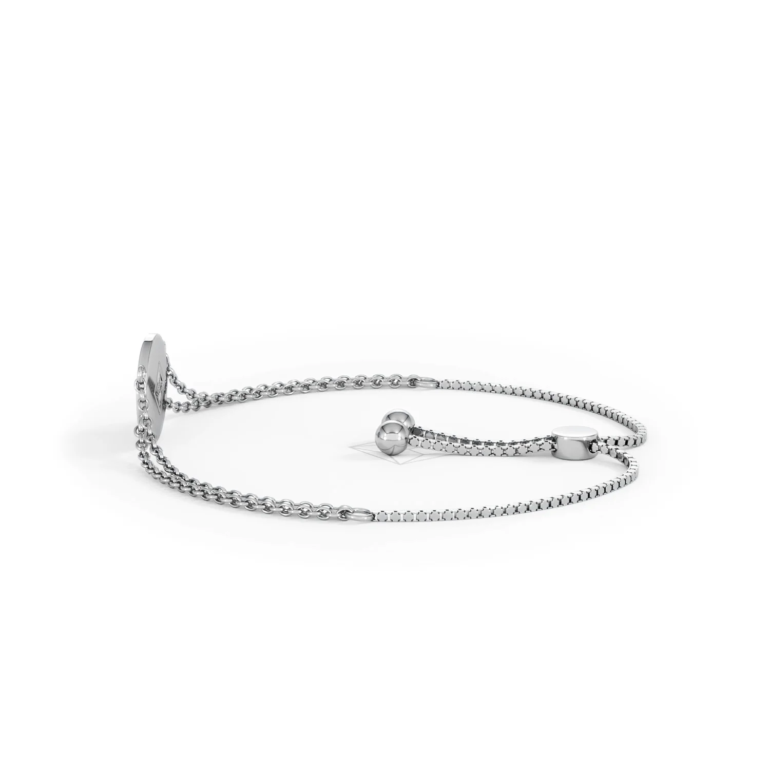 Astrology Cancer 0.07ct Lab Grown Diamond Adjustable Medallion Bracelet Sterling Silver - Image 67