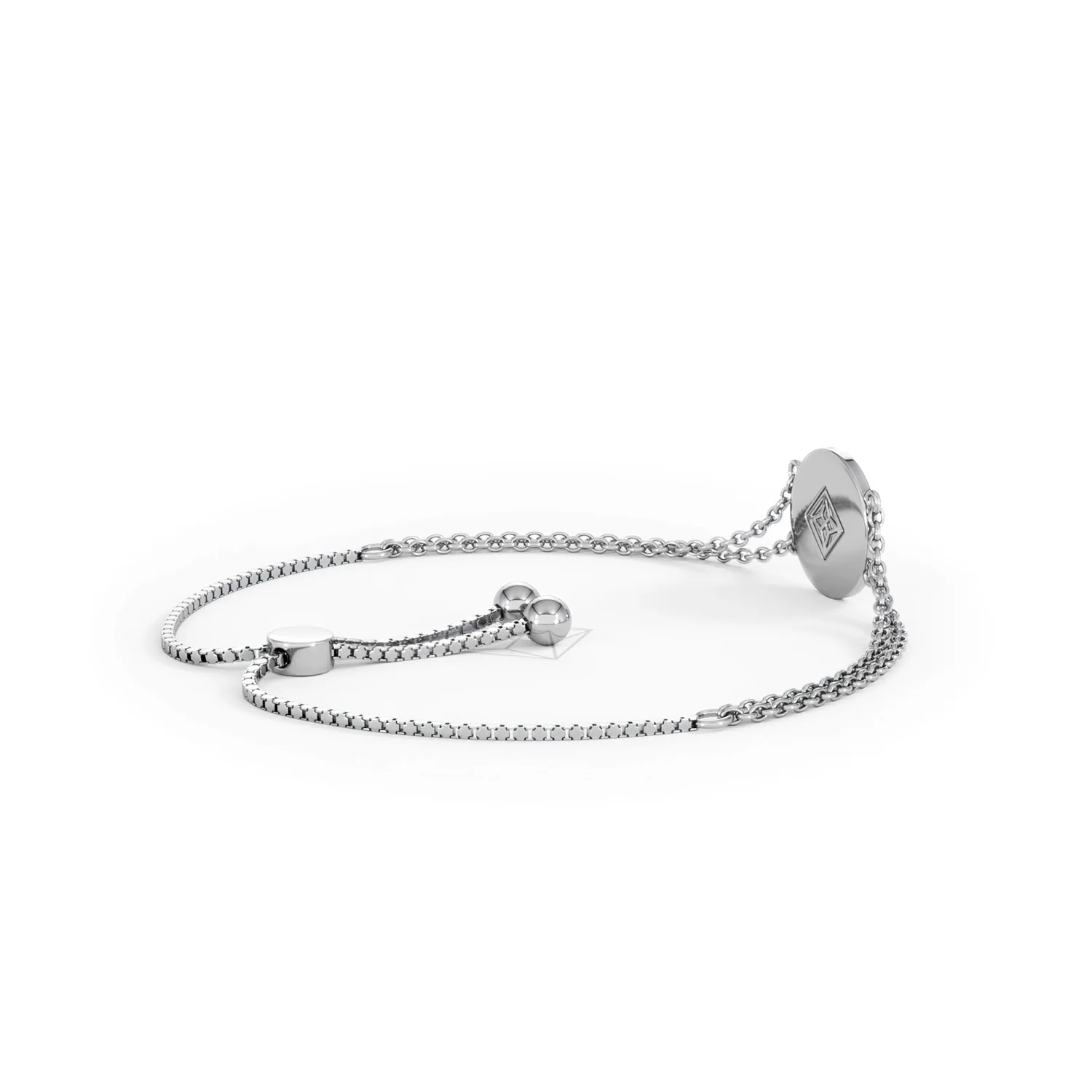 Astrology Gemini 0.07ct Lab Grown Diamond Adjustable Medallion Bracelet Sterling Silver - Image 35