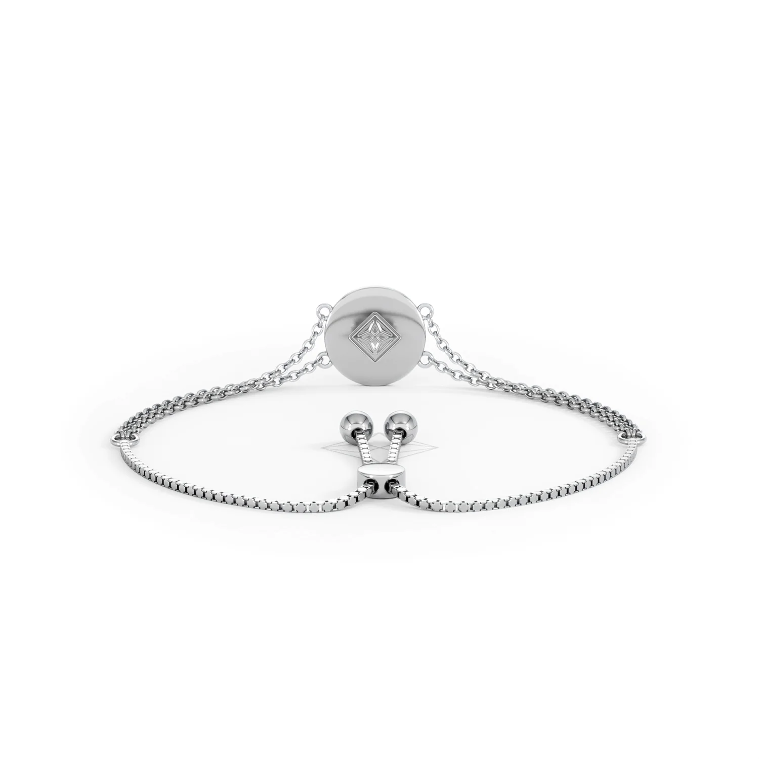 Astrology Gemini 0.07ct Lab Grown Diamond Adjustable Medallion Bracelet Sterling Silver - Image 49