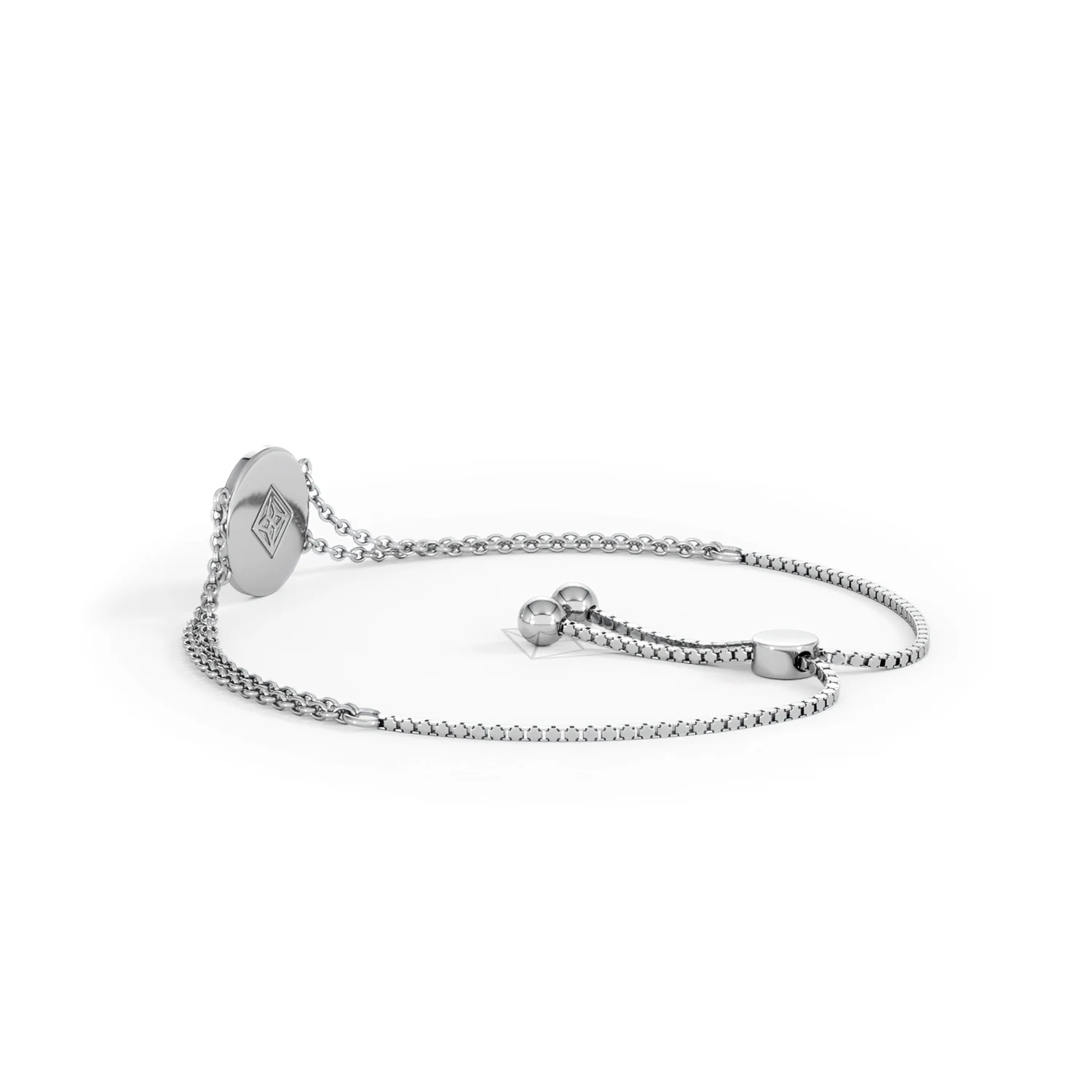 Astrology Gemini 0.07ct Lab Grown Diamond Adjustable Medallion Bracelet Sterling Silver - Image 62