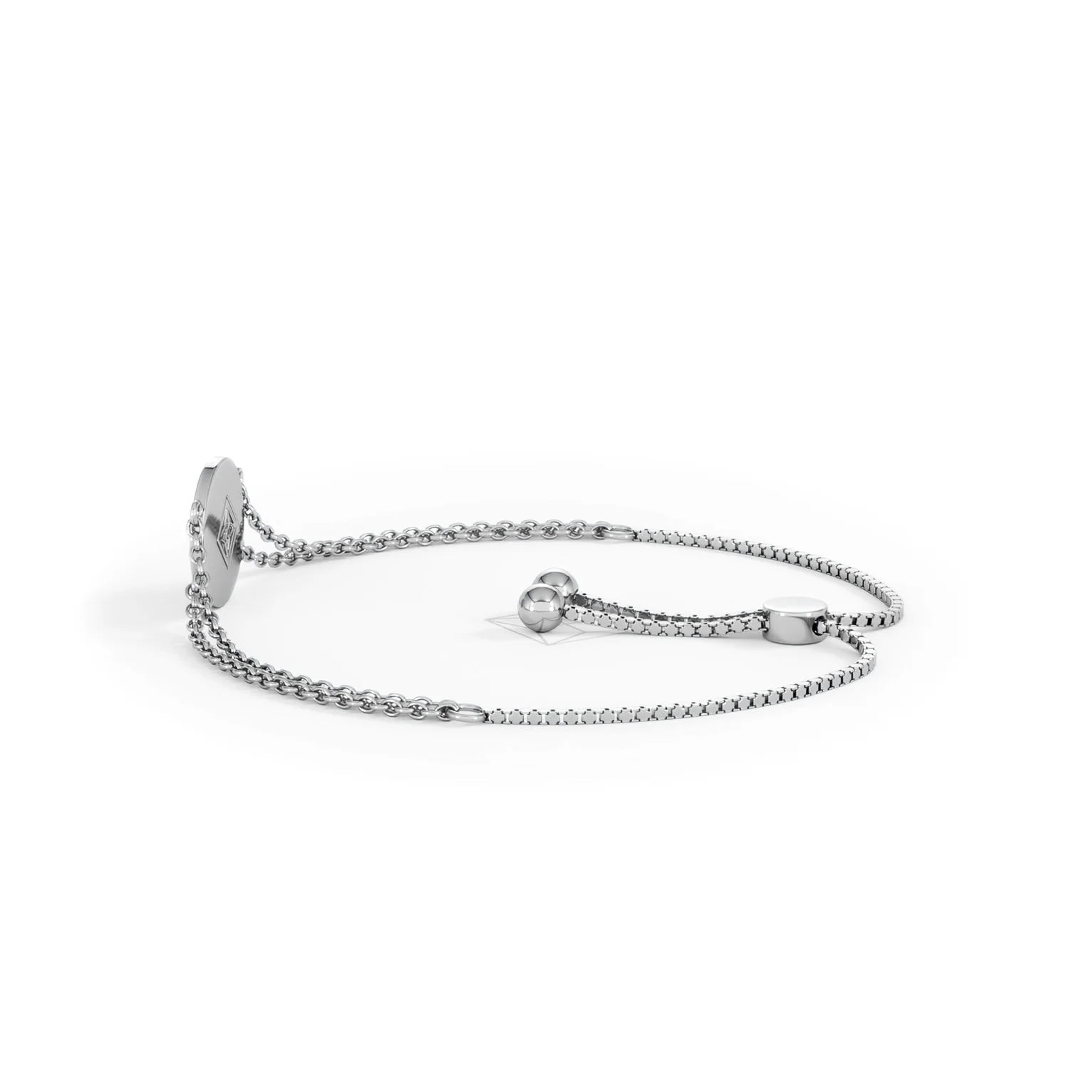Astrology Gemini 0.07ct Lab Grown Diamond Adjustable Medallion Bracelet Sterling Silver - Image 66