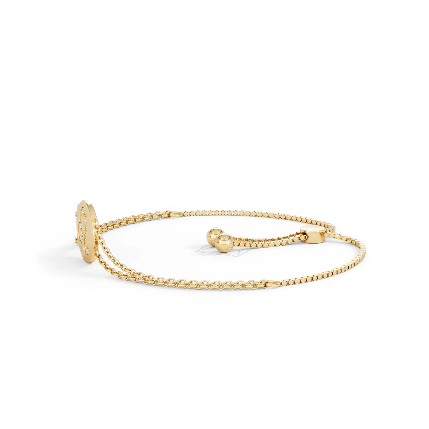 Astrology Leo 0.07ct Lab Grown Diamond Adjustable Medallion Bracelet 18K Gold Vermeil - Image 73