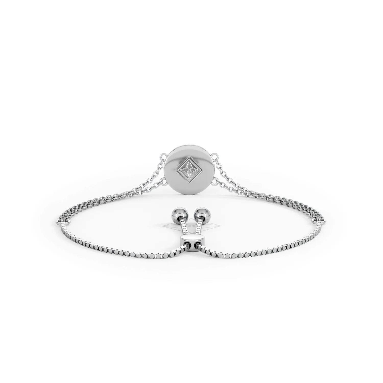 Astrology Leo 0.07ct Lab Grown Diamond Adjustable Medallion Bracelet Sterling Silver - Image 49