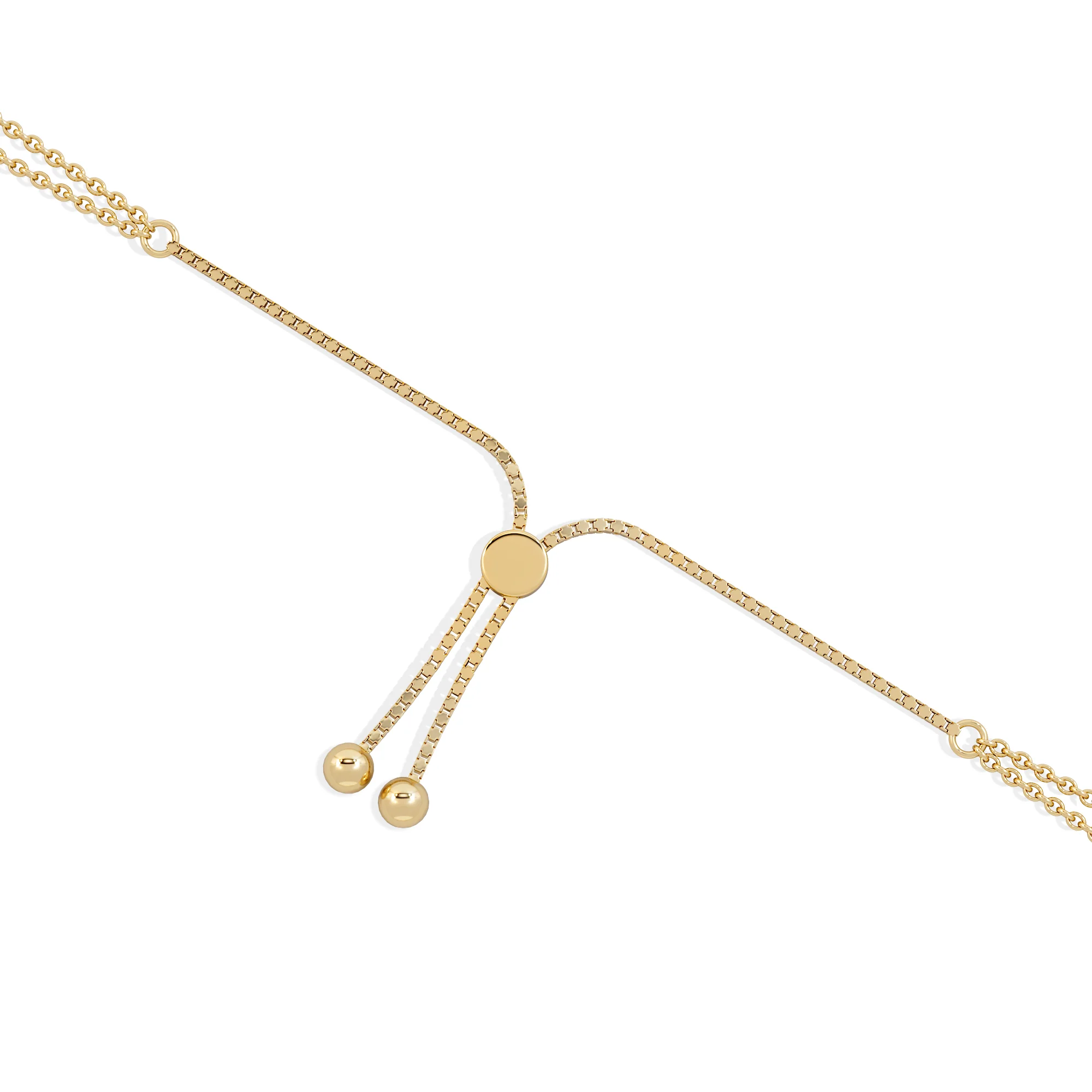 Astrology Libra 0.07ct Lab Grown Diamond Adjustable Medallion Bracelet 18K Gold Vermeil - Image 7