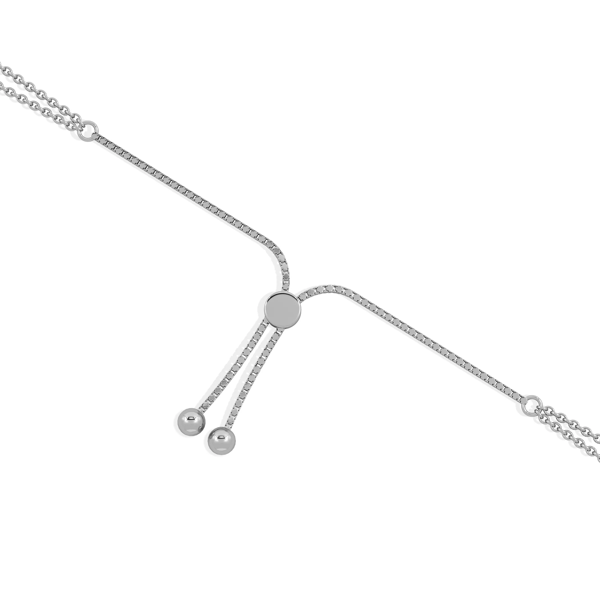 Astrology Pisces 0.07ct Lab Grown Diamond Adjustable Medallion Bracelet Sterling Silver - Image 7