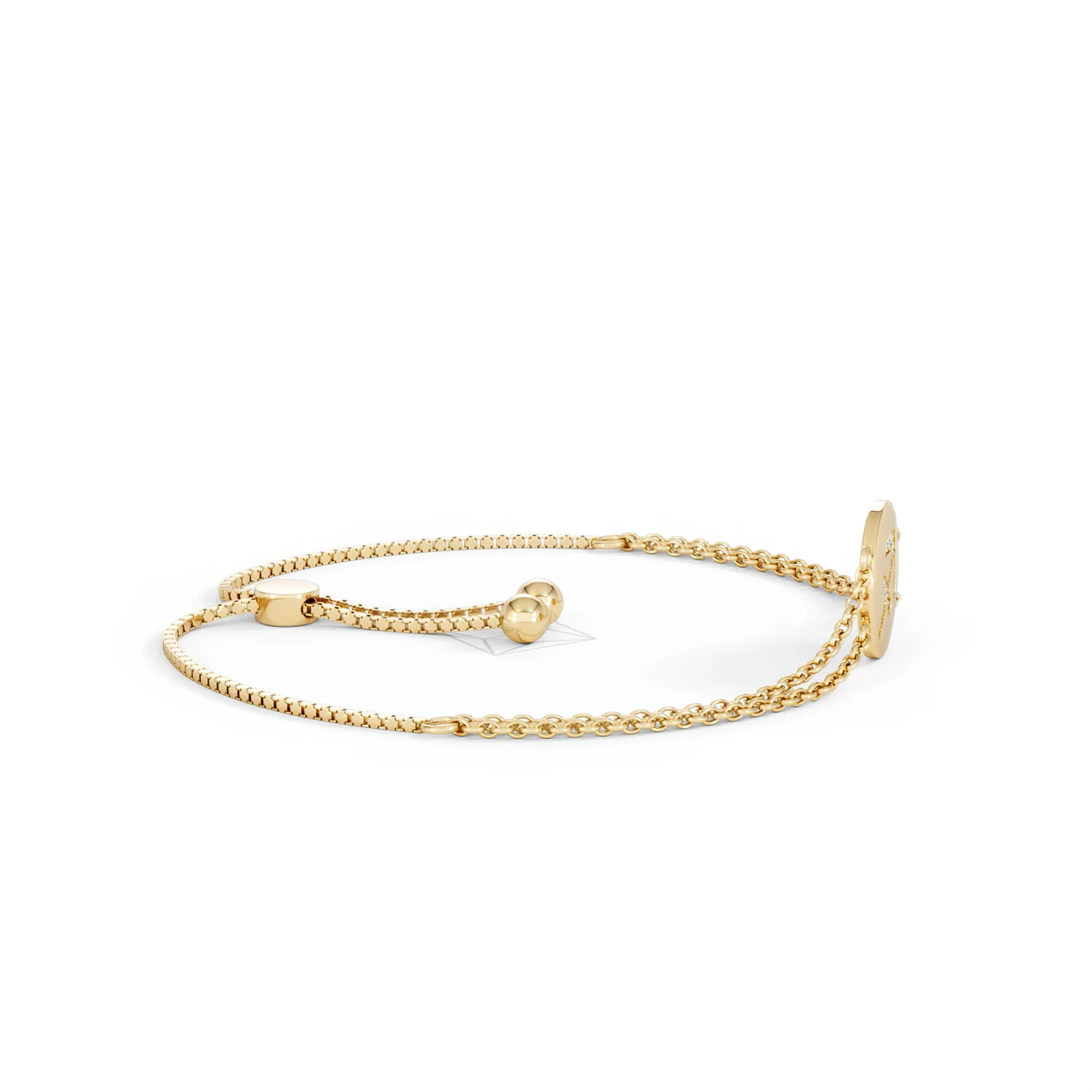 Astrology Sagittarius 0.07ct Lab Grown Diamond Adjustable Medallion Bracelet 18K Gold Vermeil - Image 26