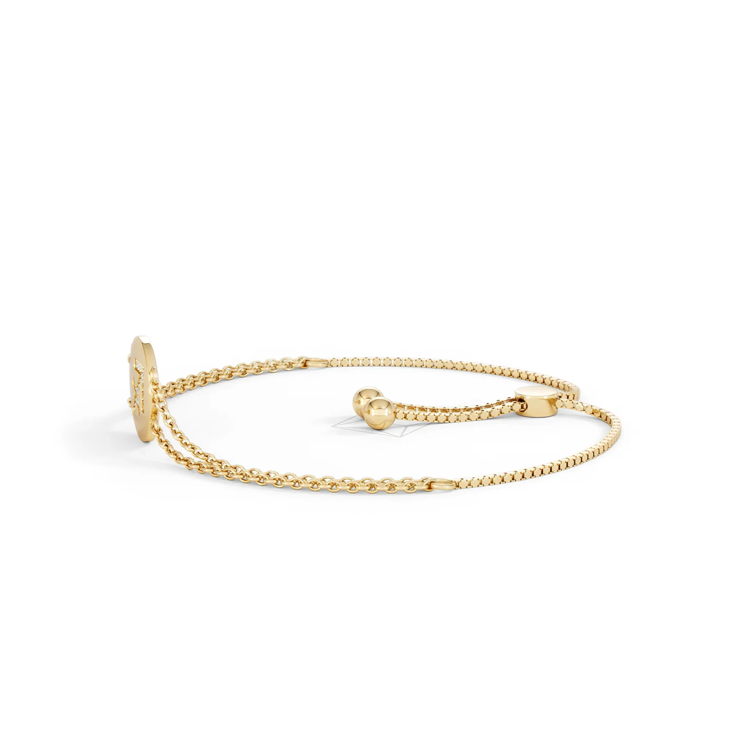Astrology Sagittarius 0.07ct Lab Grown Diamond Adjustable Medallion Bracelet 18K Gold Vermeil - Image 72