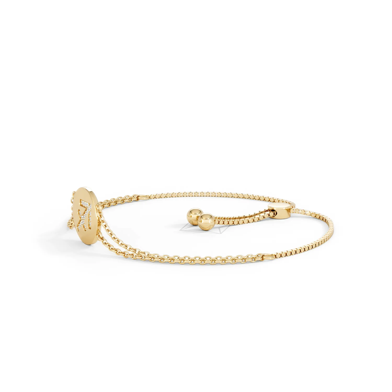 Astrology Sagittarius 0.07ct Lab Grown Diamond Adjustable Medallion Bracelet 18K Gold Vermeil - Image 75