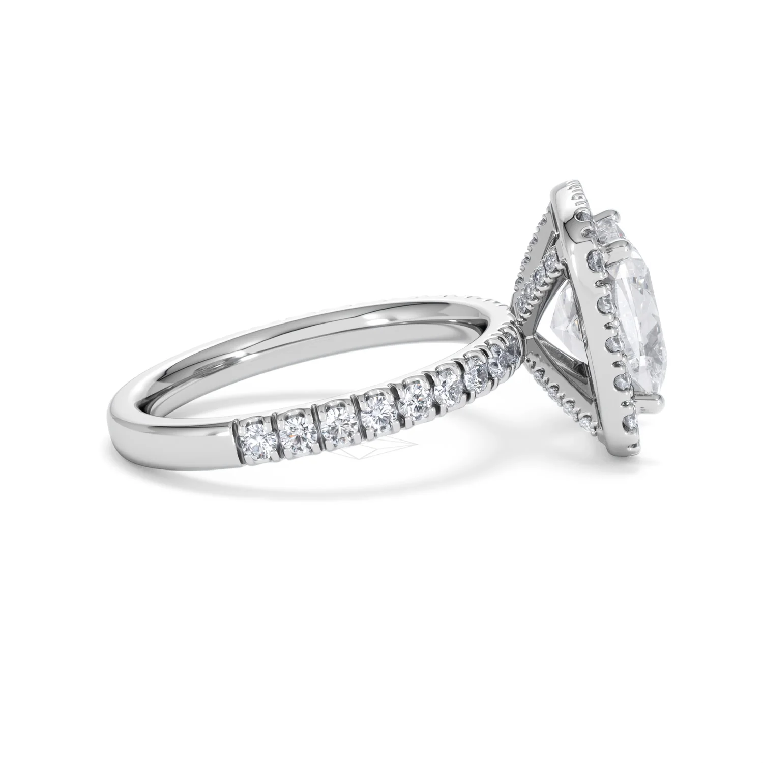 Beatrice 3.55ct Lab Diamond Cushion Cut Engagement Ring in 18K White Gold G/VS1 - Image 29