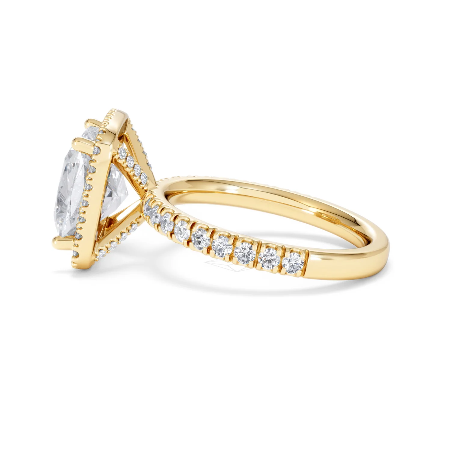 Beatrice 5.75ct Lab Diamond Cushion Cut Engagement Ring in 18K Yellow Gold G/VS1 - Image 68