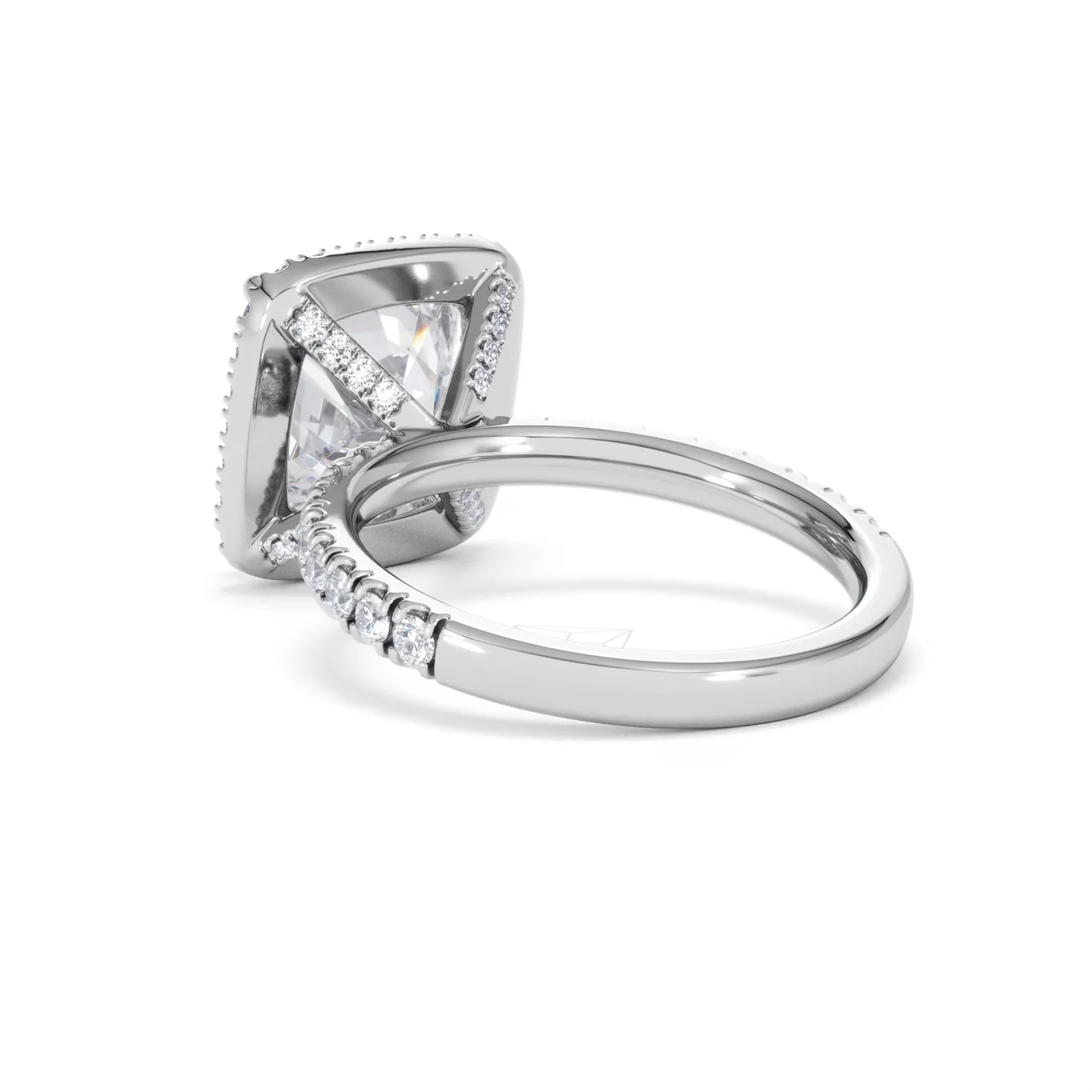 Beatrice 5.75ct Lab Diamond Cushion Cut Engagement Ring in Platinum G/VS1 - Image 58