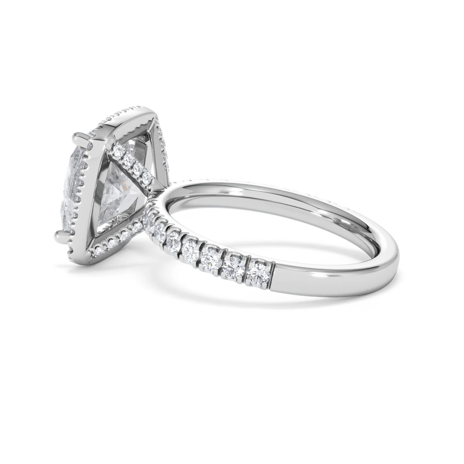 Beatrice 5.75ct Lab Diamond Cushion Cut Engagement Ring in Platinum G/VS1 - Image 65