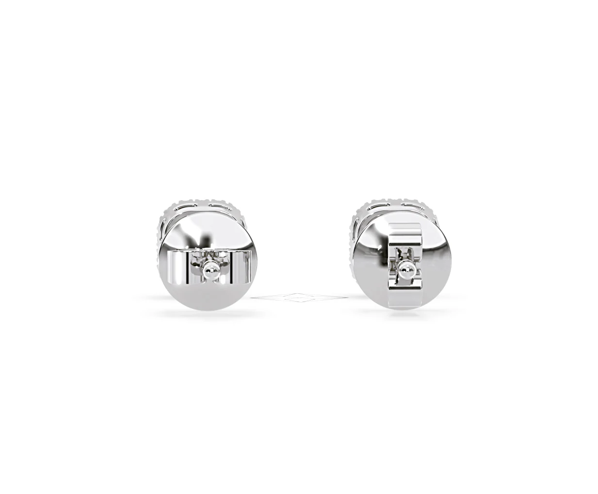 Beatrice Cushion Cut Lab Diamond Halo Earrings 2.45ct in 18K White Gold F/VS1 - Image 47