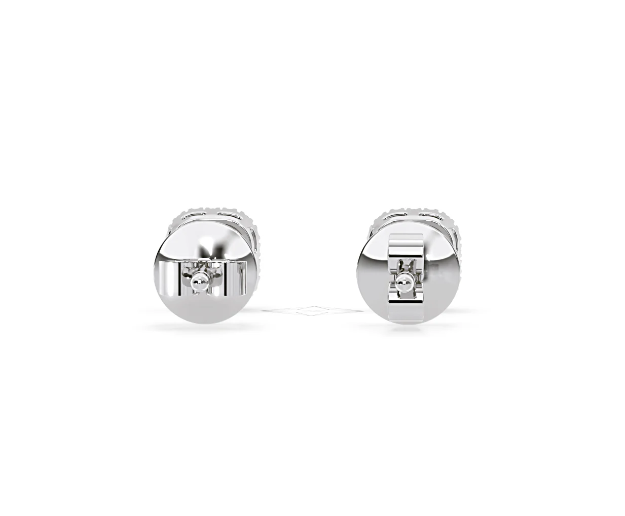 Beatrice Cushion Cut Lab Diamond Halo Earrings 2.45ct in 18K White Gold F/VS1 - Image 48