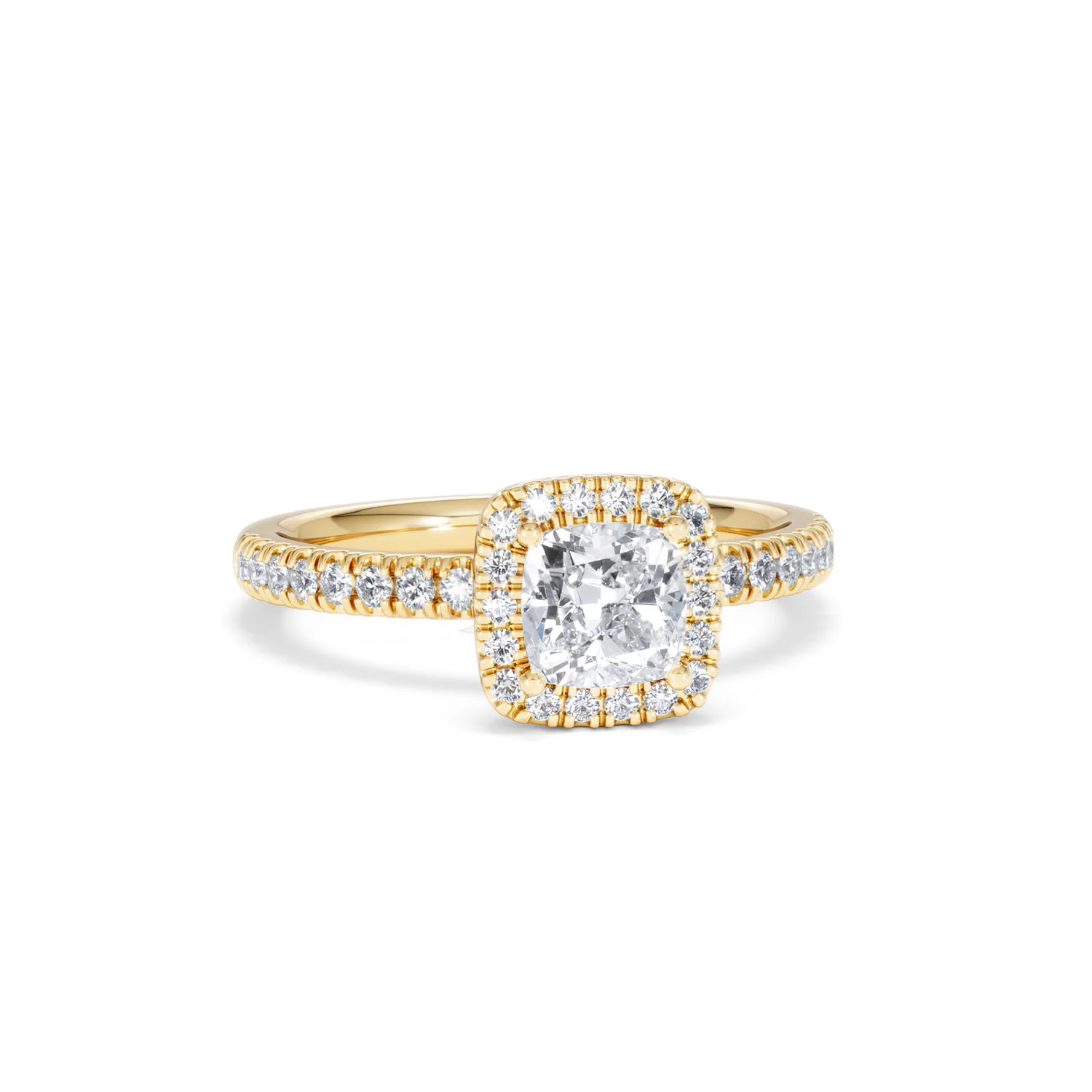 Beatrice GIA Diamond Halo Engagement Ring in 18K Gold 1.25ct G/SI2 - Image 10