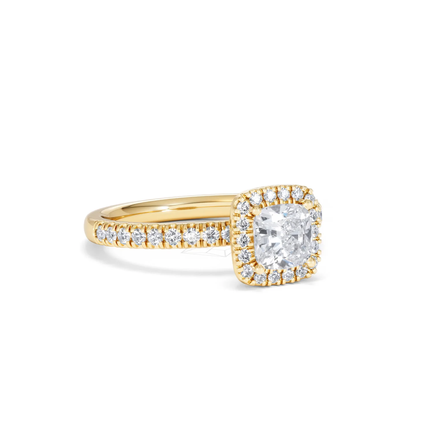 Beatrice GIA Diamond Halo Engagement Ring in 18K Gold 1.25ct G/SI2 - Image 14