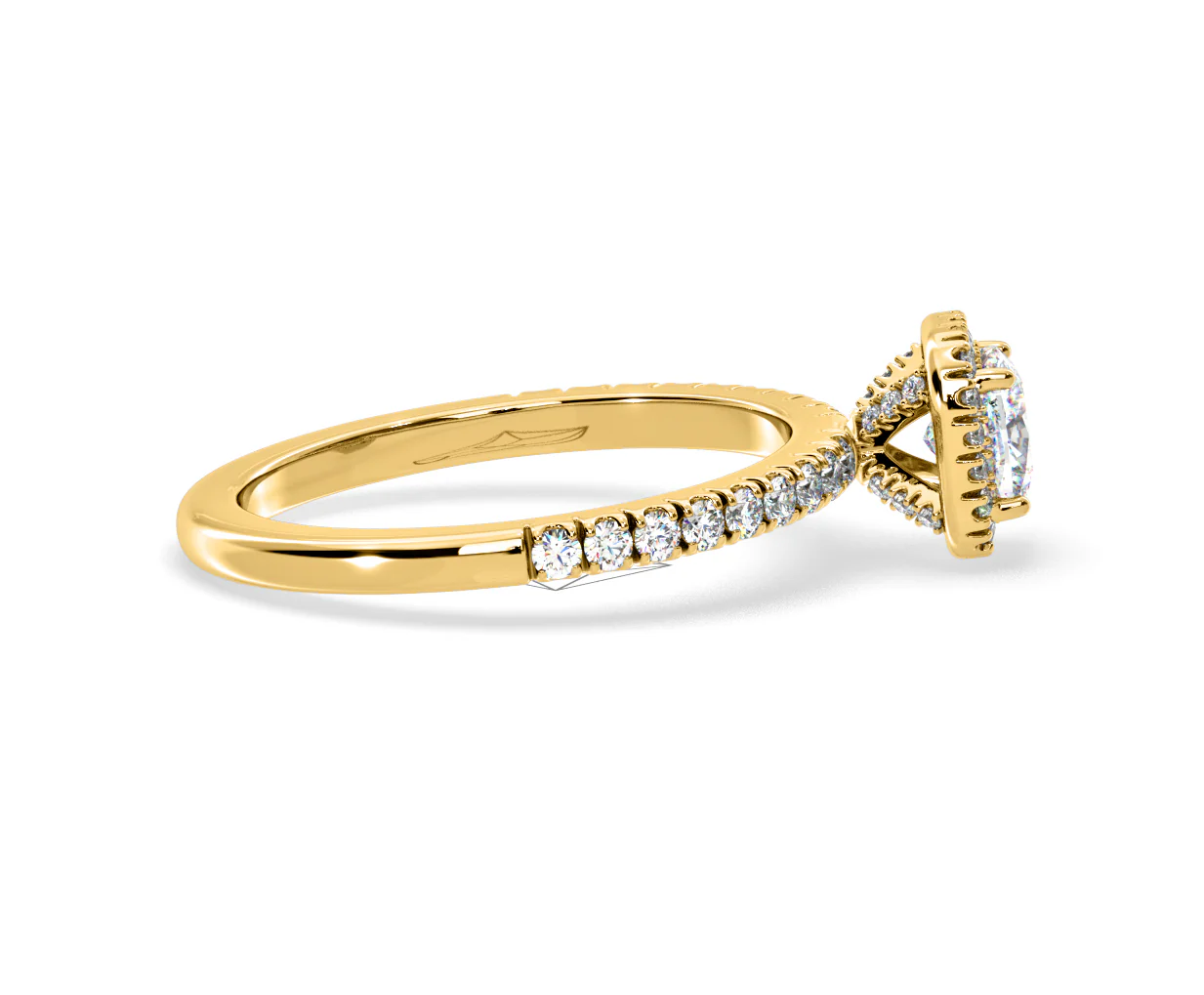 Beatrice GIA Diamond Halo Engagement Ring in 18K Gold 1.25ct G/SI2 - Image 147