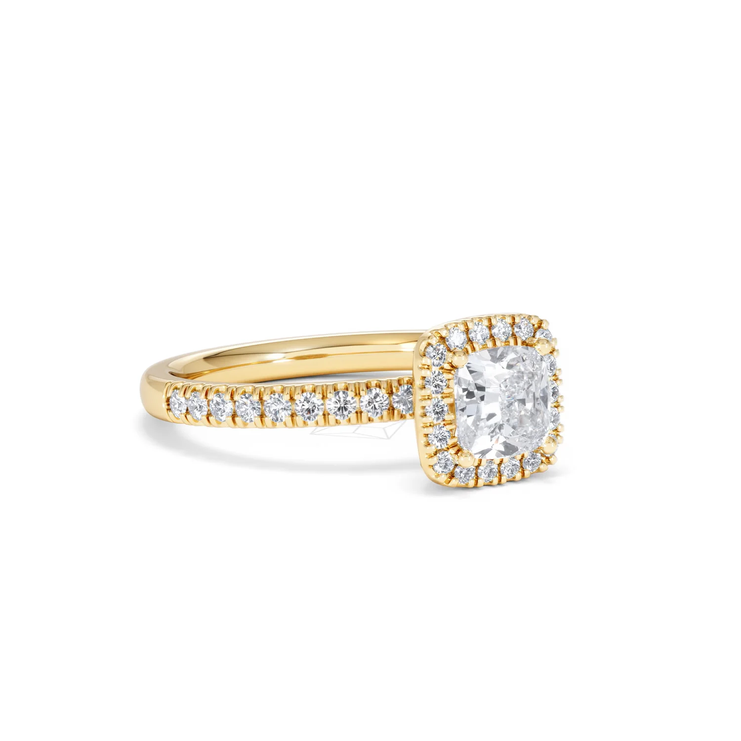Beatrice GIA Diamond Halo Engagement Ring in 18K Gold 1.25ct G/SI2 - Image 15
