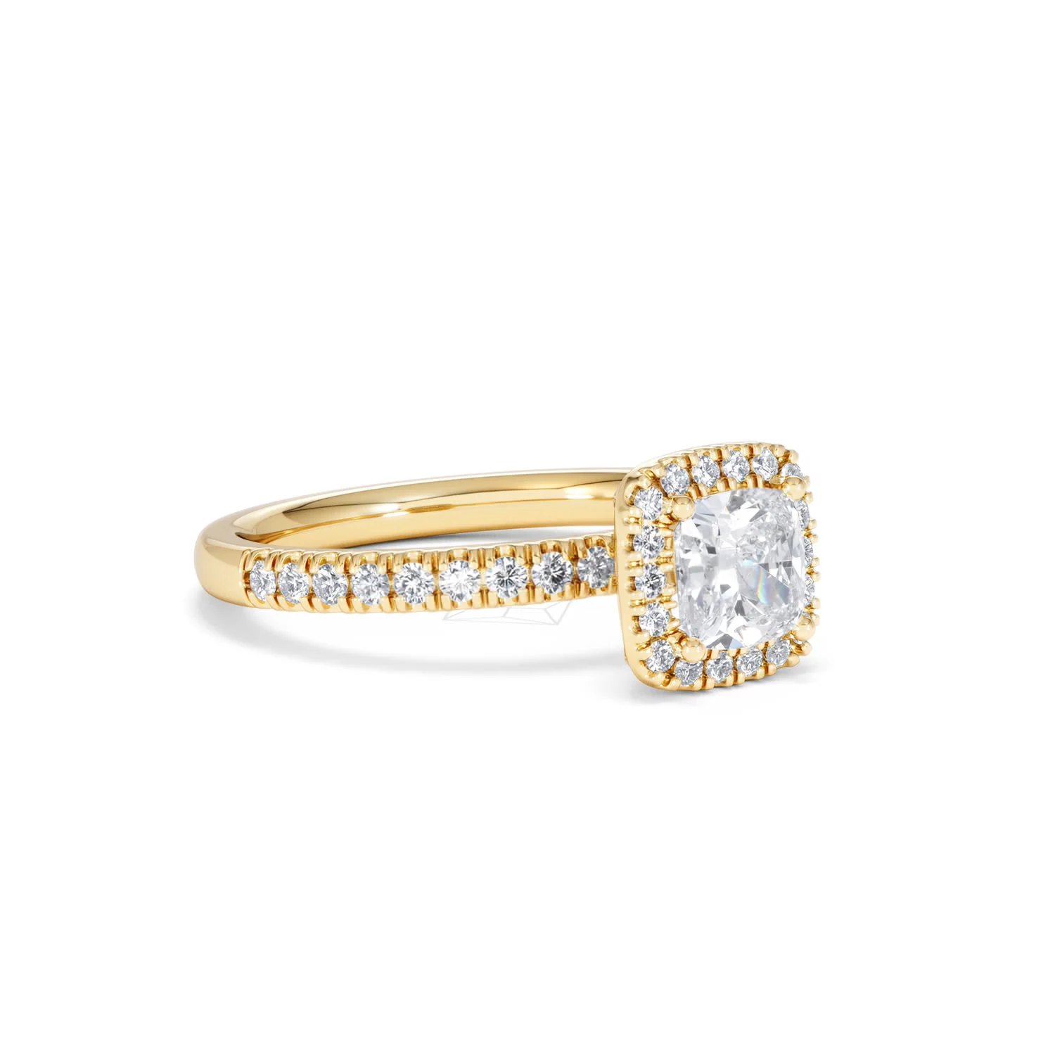 Beatrice GIA Diamond Halo Engagement Ring in 18K Gold 1.25ct G/SI2 - Image 16