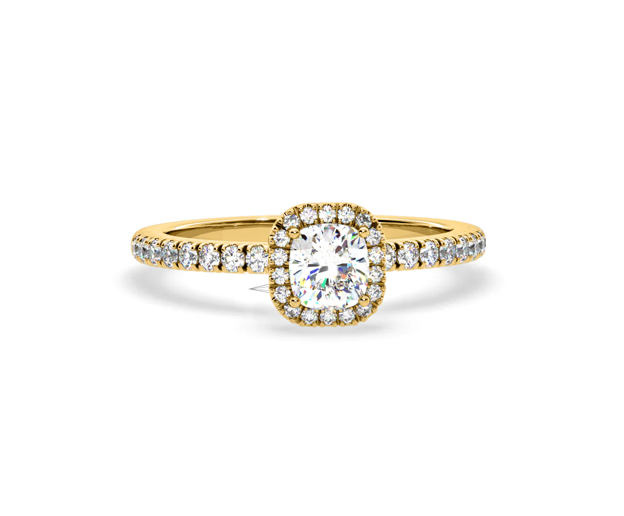 Beatrice GIA Diamond Halo Engagement Ring in 18K Gold 1.25ct G/SI2 - Image 166
