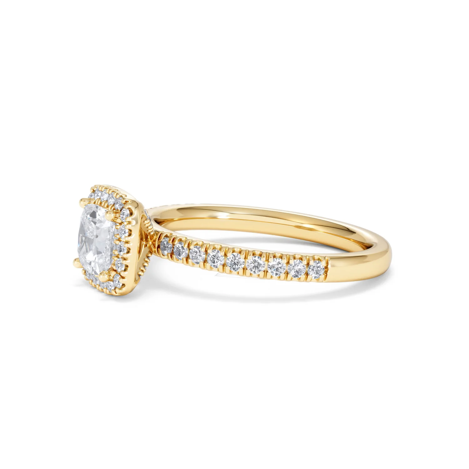 Beatrice GIA Diamond Halo Engagement Ring in 18K Gold 1.25ct G/SI2 - Image 74