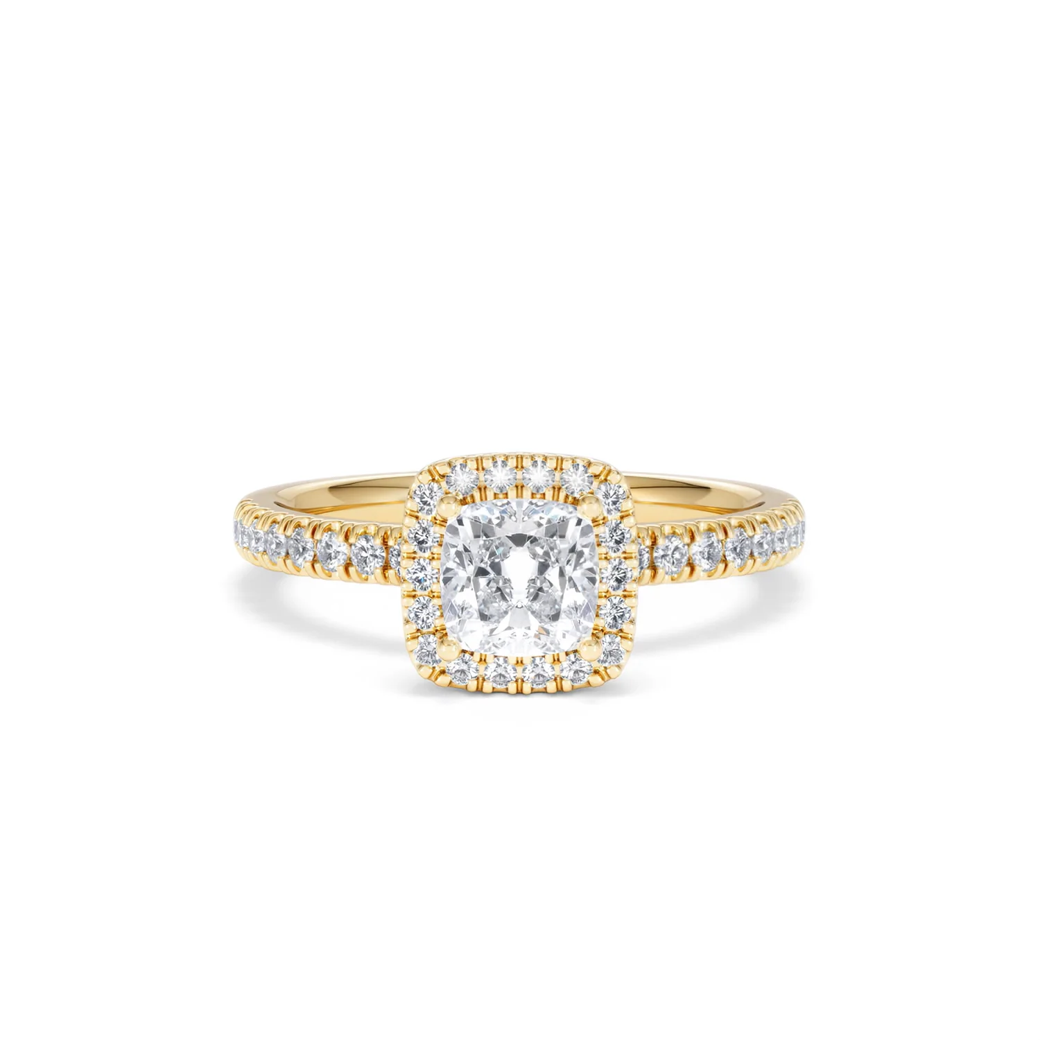 Beatrice GIA Diamond Halo Engagement Ring in 18K Gold 1.25ct G/SI2 - Image 8