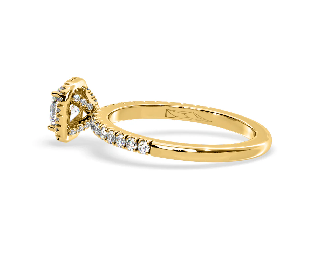 Beatrice Diamond Halo Engagement Ring in 18K Gold 1ct G/SI2 - Image 112