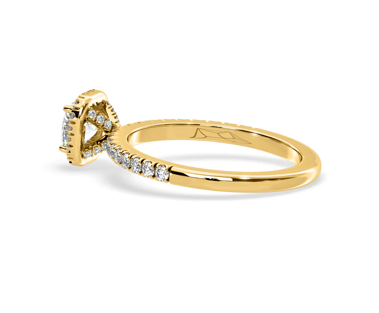 Beatrice Diamond Halo Engagement Ring in 18K Gold 1ct G/SI2 - Image 113