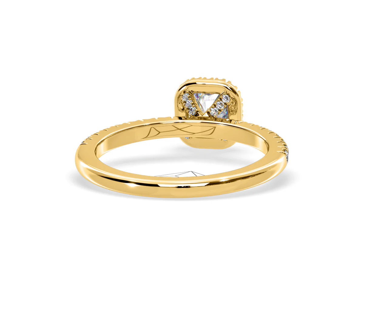 Beatrice Diamond Halo Engagement Ring in 18K Gold 1ct G/SI2 - Image 130