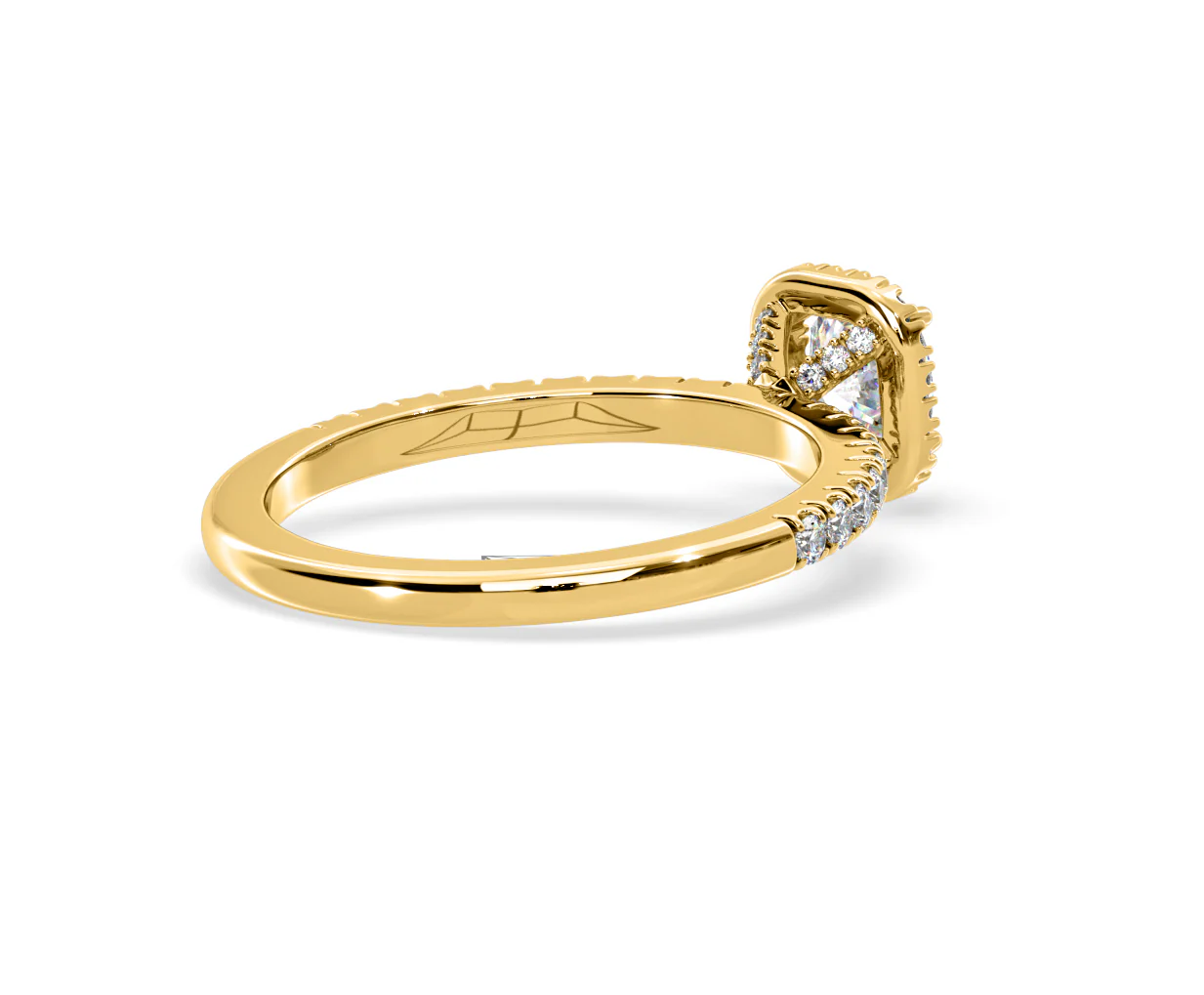Beatrice Diamond Halo Engagement Ring in 18K Gold 1ct G/SI2 - Image 137
