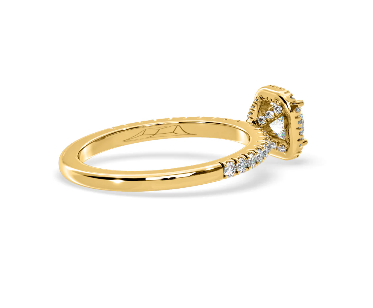 Beatrice Diamond Halo Engagement Ring in 18K Gold 1ct G/SI2 - Image 140