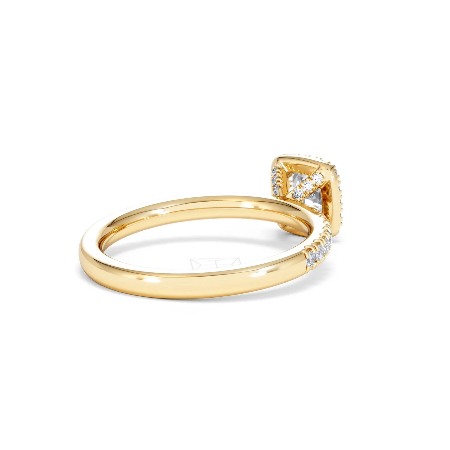 Beatrice Diamond Halo Engagement Ring in 18K Gold 1ct G/SI2 - Image 39