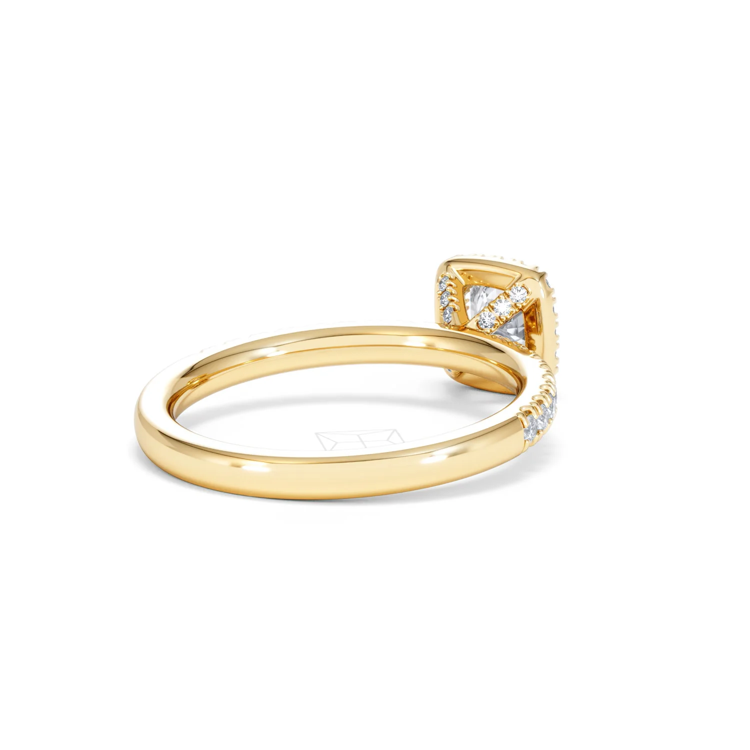 Beatrice Diamond Halo Engagement Ring in 18K Gold 1ct G/SI2 - Image 40