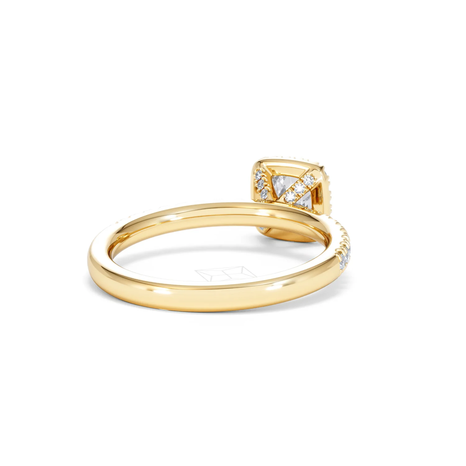 Beatrice Diamond Halo Engagement Ring in 18K Gold 1ct G/SI2 - Image 42