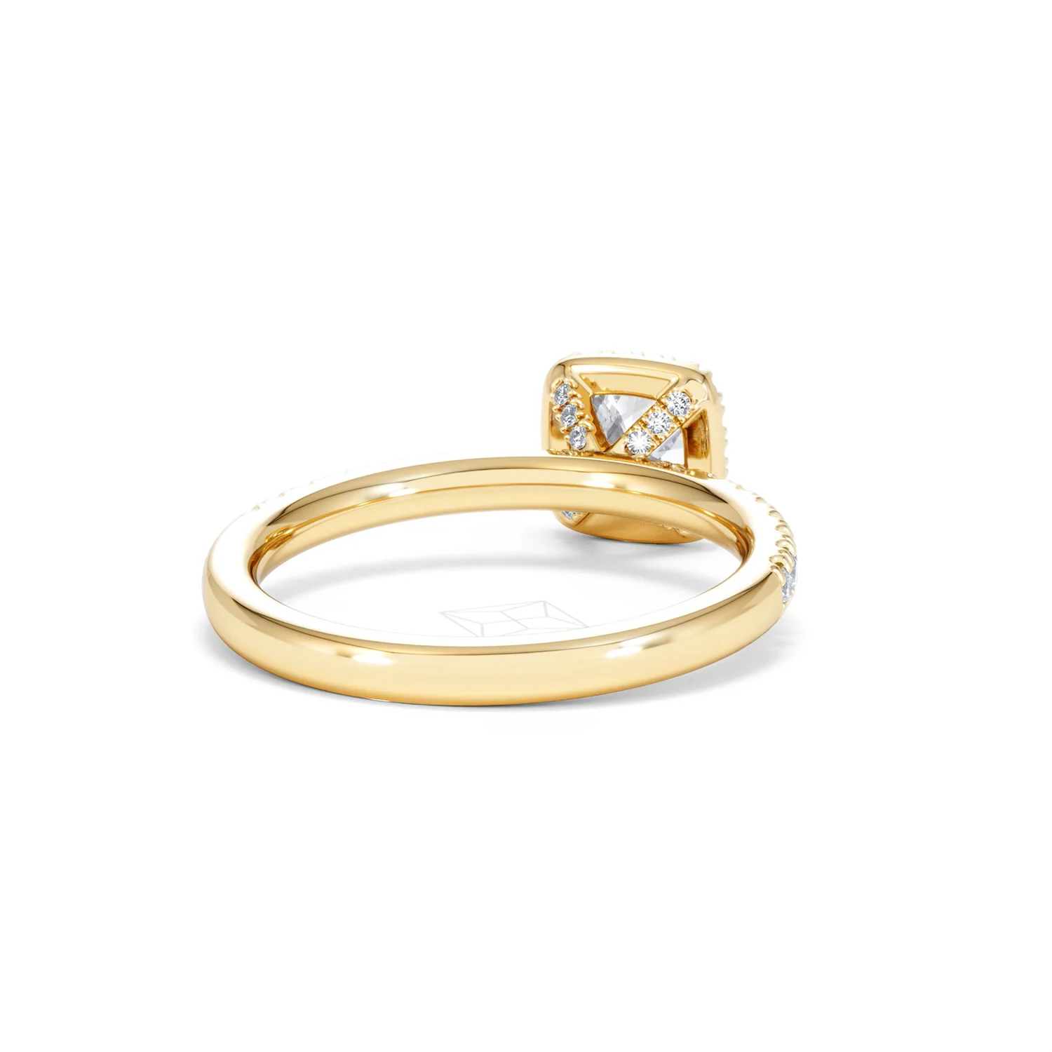Beatrice Diamond Halo Engagement Ring in 18K Gold 1ct G/SI2 - Image 43