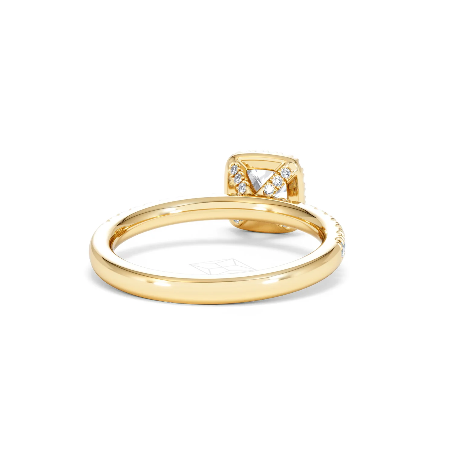 Beatrice Diamond Halo Engagement Ring in 18K Gold 1ct G/SI2 - Image 44