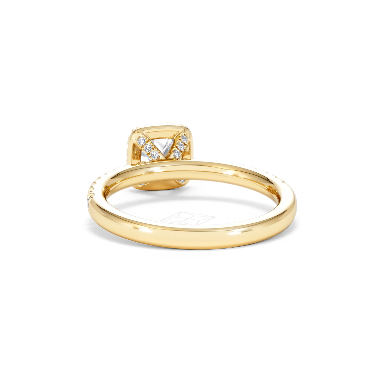 Beatrice Diamond Halo Engagement Ring in 18K Gold 1ct G/SI2 - Image 51