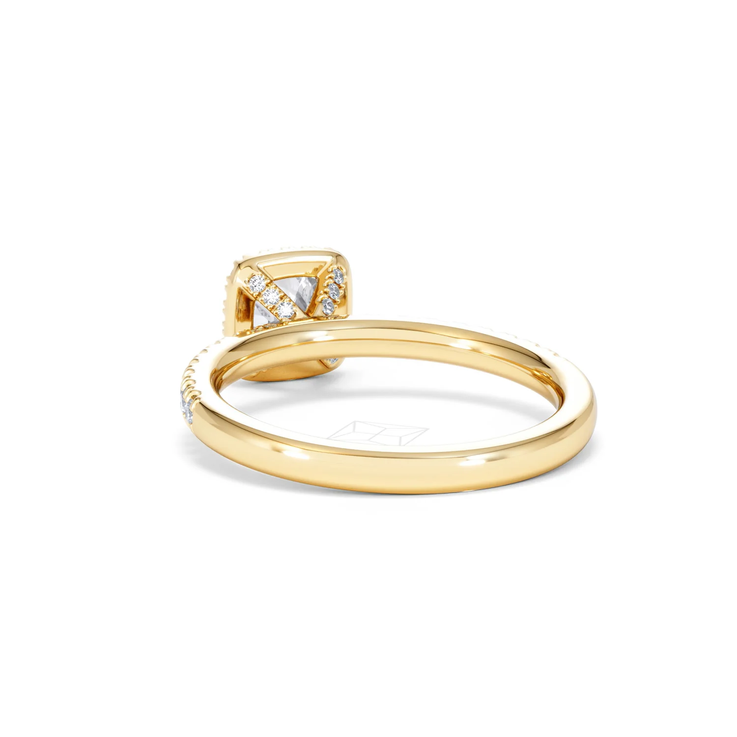Beatrice Diamond Halo Engagement Ring in 18K Gold 1ct G/SI2 - Image 53
