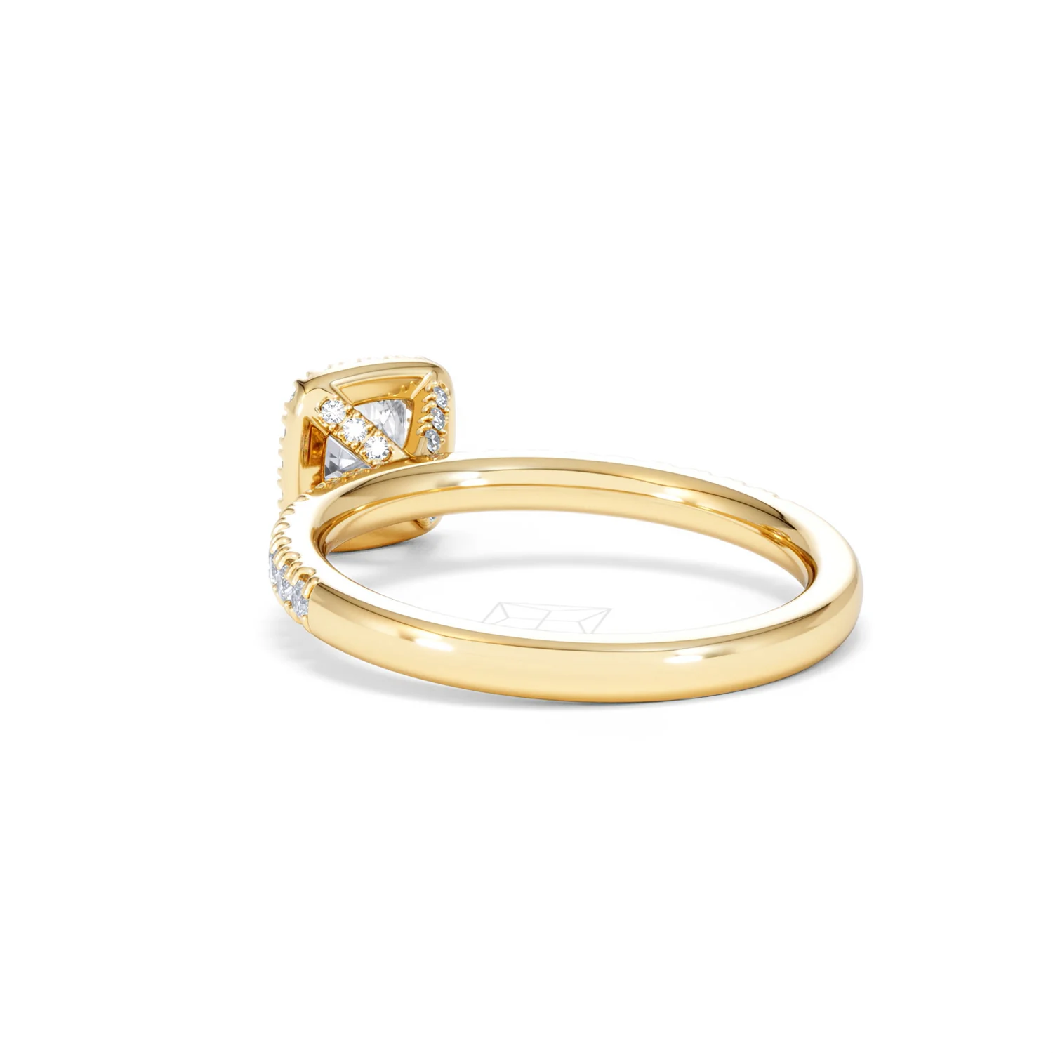 Beatrice Diamond Halo Engagement Ring in 18K Gold 1ct G/SI2 - Image 55