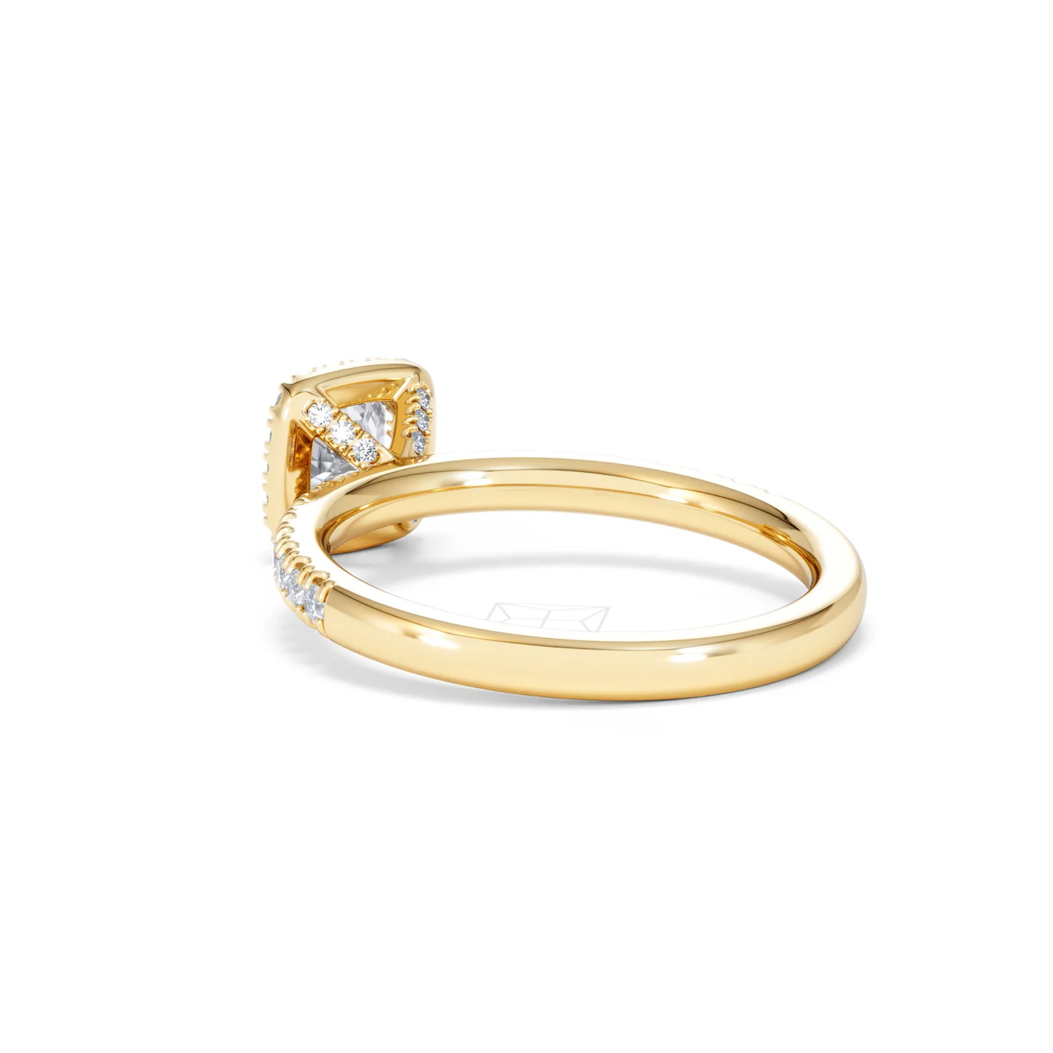 Beatrice Diamond Halo Engagement Ring in 18K Gold 1ct G/SI2 - Image 56