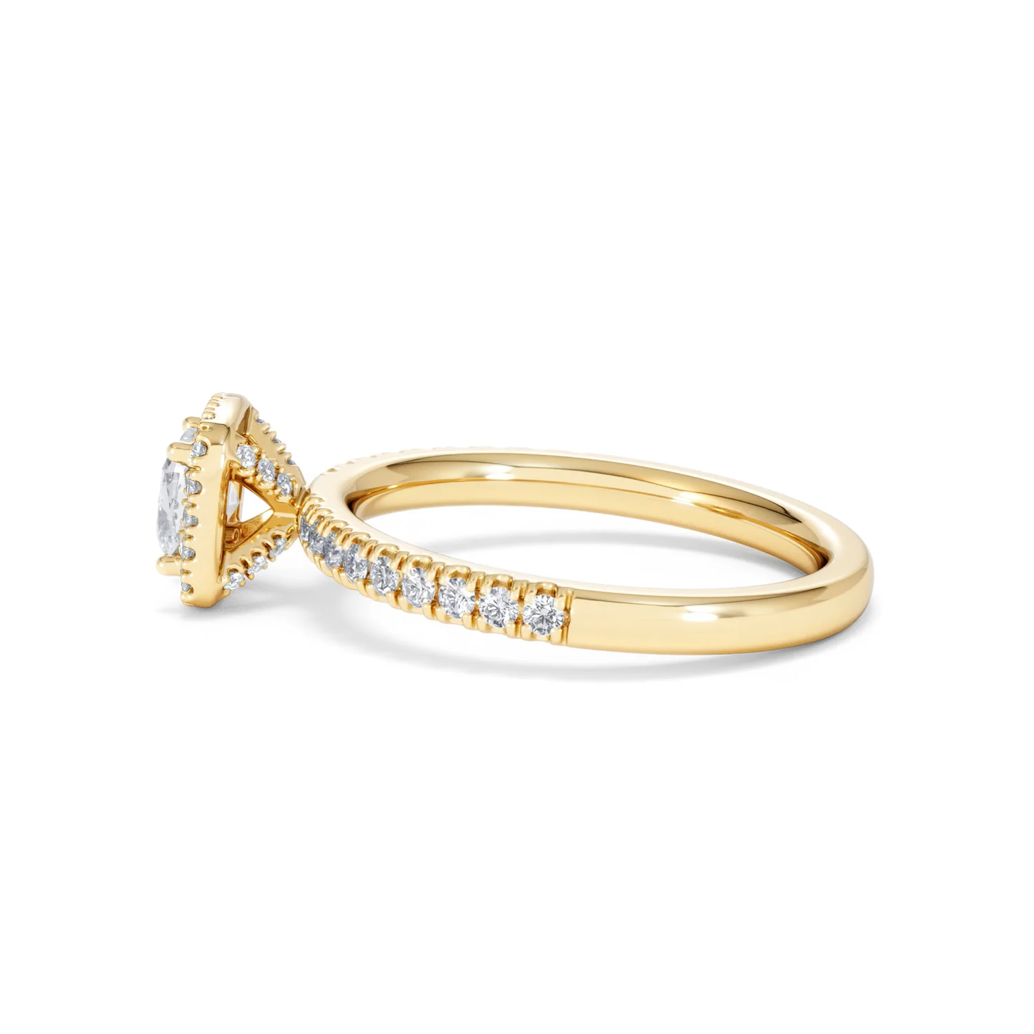 Beatrice Diamond Halo Engagement Ring in 18K Gold 1ct G/SI2 - Image 67