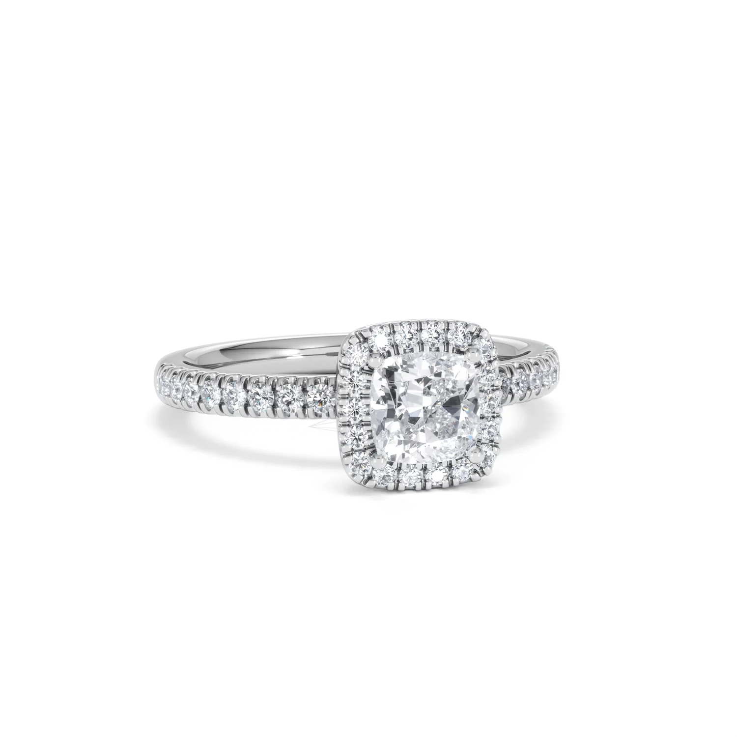 Beatrice GIA Diamond Halo Engagement Ring in Platinum 1.25ct G/SI2 - Image 11
