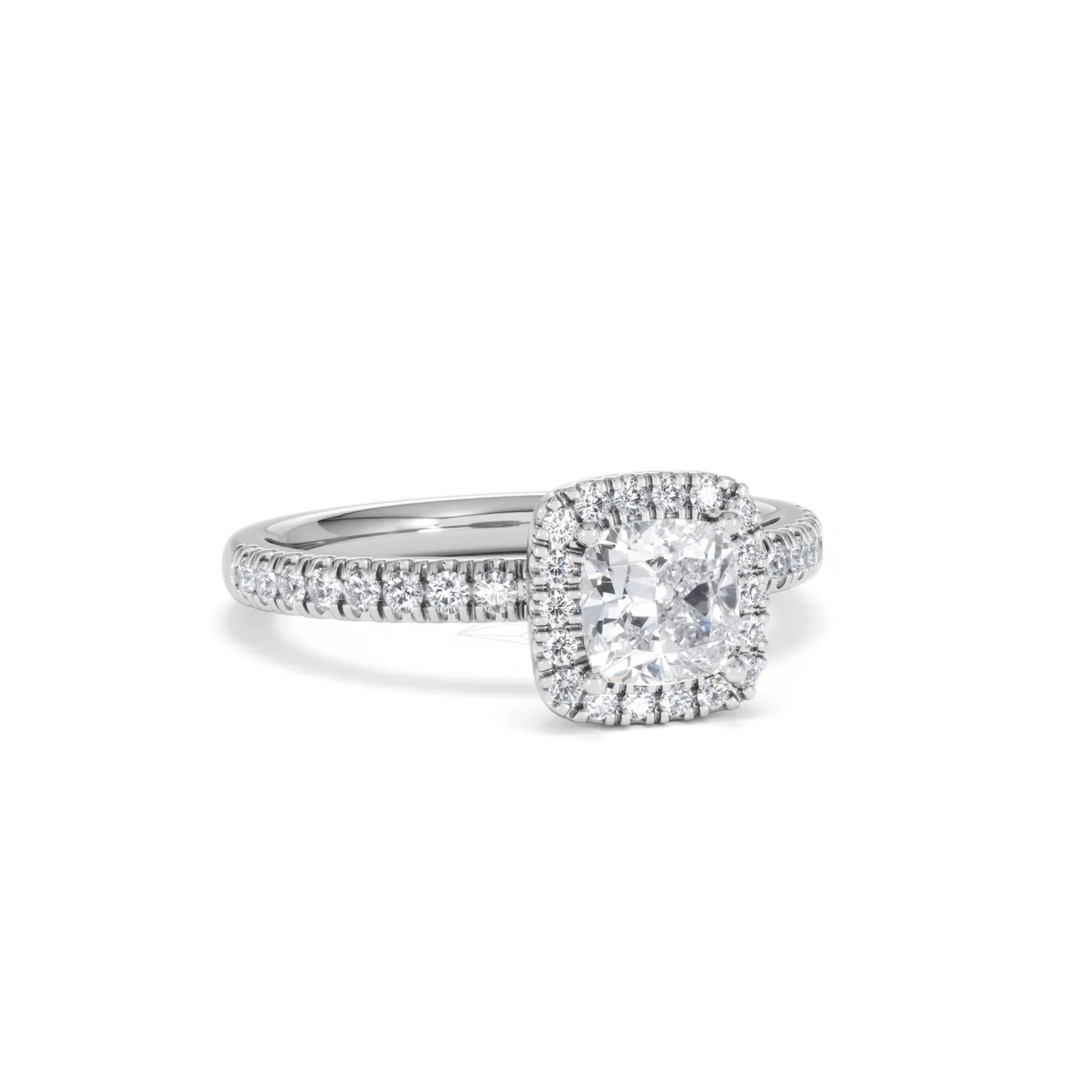 Beatrice GIA Diamond Halo Engagement Ring in Platinum 1.25ct G/SI2 - Image 12