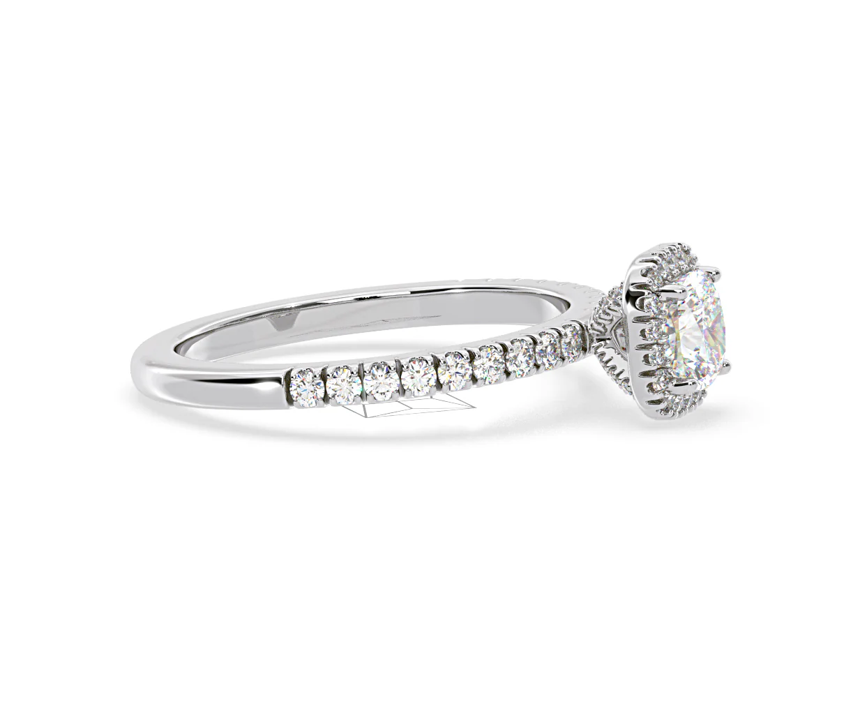 Beatrice GIA Diamond Halo Engagement Ring in Platinum 1.25ct G/SI2 - Image 152