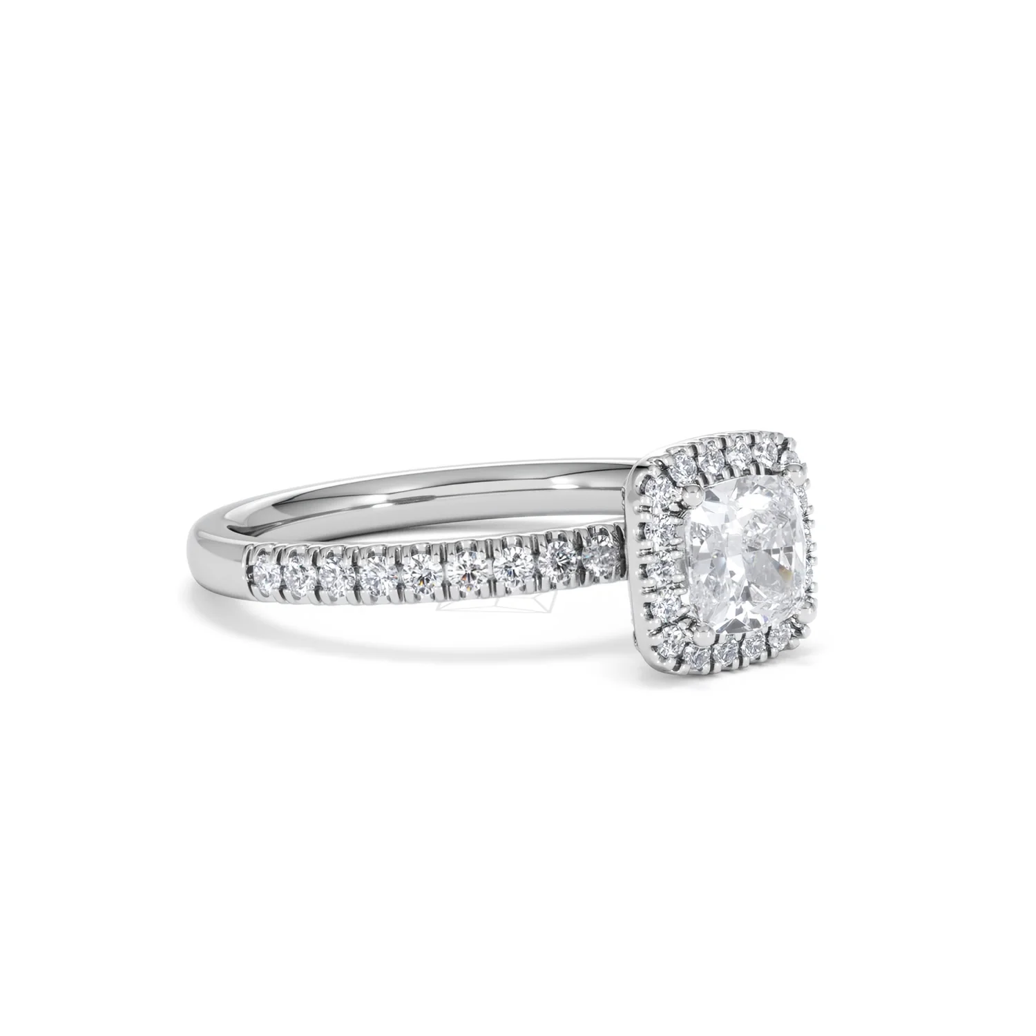 Beatrice GIA Diamond Halo Engagement Ring in Platinum 1.25ct G/SI2 - Image 17
