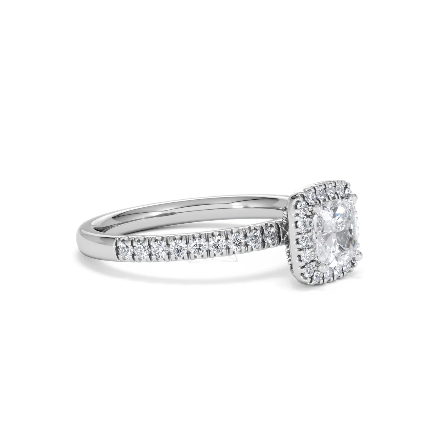 Beatrice GIA Diamond Halo Engagement Ring in Platinum 1.25ct G/SI2 - Image 19